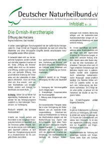 Die Ornish-Herztherapie - Naturheilverein Weserbergland eV