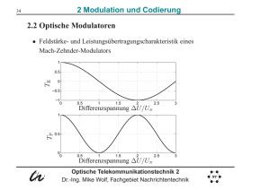 Optische Telekommunikationstechnik 2