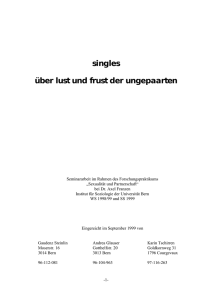 singles über lust und frust der ungepaarten