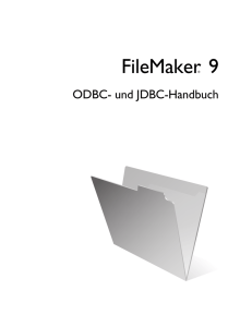 FileMaker 9 ODBC and JDBC Guide