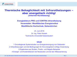 Thermische Behaglichkeit mit Infrarotheizungen