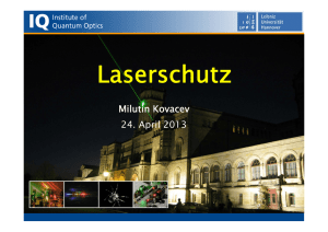 Laserschutz - Praktikum Physik