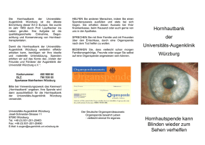 Hornhautbank der Universitäts-Augenklinik Würzburg - Main-Post