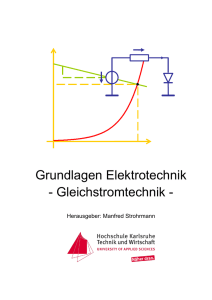 Skript Gleichstromtechnik, Sommersemester 2017