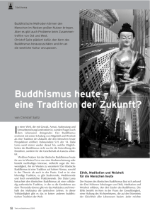 Buddhismus heute – eine Tradition der Zukunft?