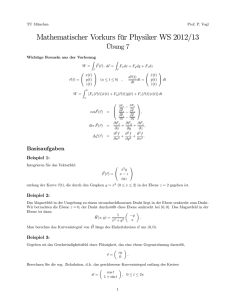 Mathematischer Vorkurs für Physiker WS 2012/13