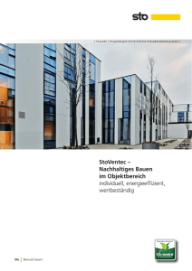 StoVentec – Nachhaltiges Bauen im Objektbereich individuell
