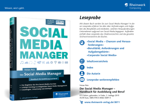 Der Social Media Manager – Handbuch für