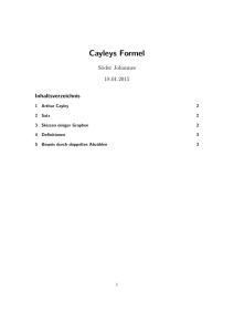 Cayleys Formel