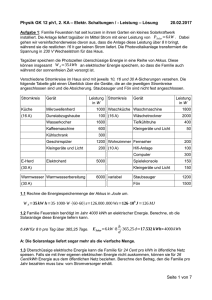 Physik GK 12 ph1, 2. KA – Elektr. Schaltungen /