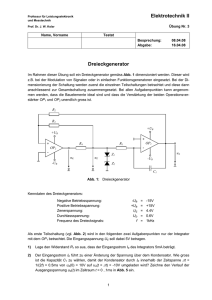 Elektrotechnik II Dreieckgenerator