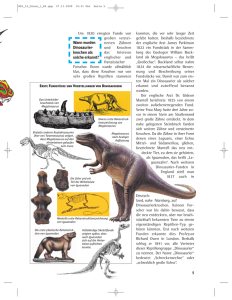 Wann wurden Dinosaurier- knochen als solche erkannt?