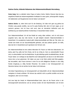 Gudrun Zecha, leitende Hebamme des Hebammenkreißsaals