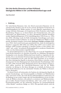 Die Links-Rechts-Dimension auf dem Prüfstand