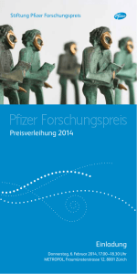 Broschüre 2014 - Pfizer Forschungspreis