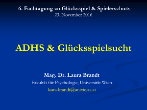 Dr. Laura Brandt, Universität Wien, Fakultät für Psychologie, ADHS