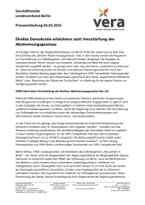 Geschäftsstelle Landesverband Berlin - VERA