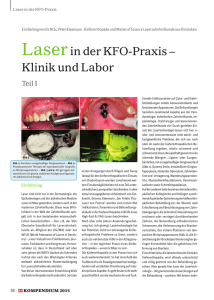 Laser in der KFO-Praxis - GEMEINSCHAFTSPRAXIS DR. M. SC. P