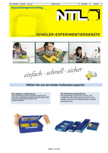 Musterangebot Schülerexperimente Physik 2014 mit MoLab