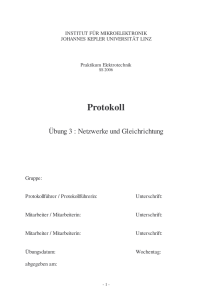 2. Leistungsanpassung 2.1. Aufgabenstellung