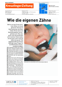 Wie die eigenen Zähne - Implantat Stiftung Schweiz