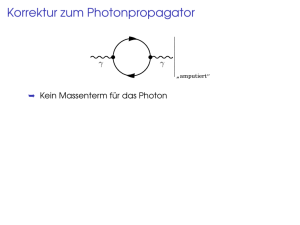 Korrektur zum Photonpropagator
