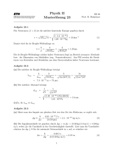 Physik II Musterlösung 23