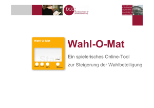 Wahl-O-Mat - Stuttgarter Tage der Medienpädagogik