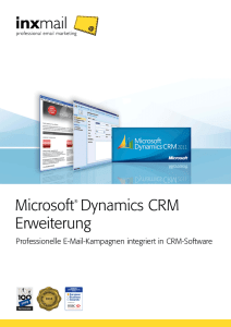 Inxmail CRM Anbindung Microsoft Dynamics CRM Flyer