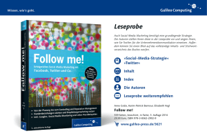 Follow me! – Erfolgreiches Social Media Marketing mit Facebook