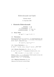 Elektrodynamik und Optik