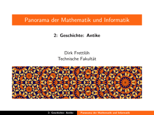 Panorama der Mathematik und Informatik