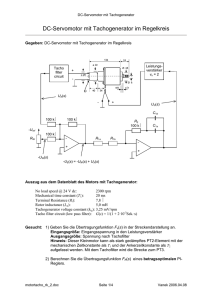 DC-Servomotor mit Tachogenerator im Regelkreis