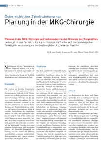 Planung in der MKG-Chirurgie