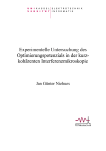 Experimentelle Untersuchung des Optimierungspotenzials