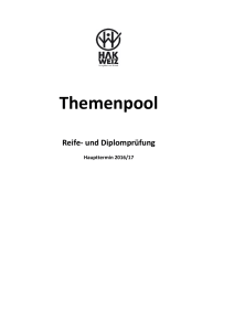 Themenpool Reife