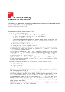 Musterlösung - Fachbereich Mathematik