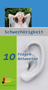 Schwerhörigkeit