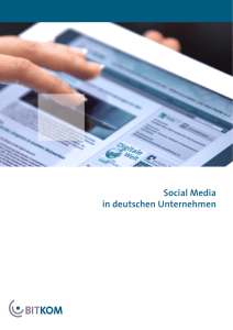 Social Media in deutschen Unternehmen