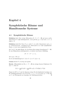 Kapitel 4 Symplektische Räume und Hamiltonsche Systeme