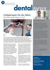 Dental News 01/2012 - Dr. Ulrich Brickwedde