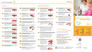 des Faltblatts Heil- und Kostenplan