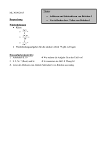 2015_09_30, Bruchzahlen, Addieren und Subtrahieren 3