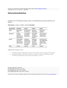 Informationsfunktion : Corporate Wording ® Master Manual : http
