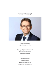 Samuel Schwarzkopf Projekt Management Projekt Management