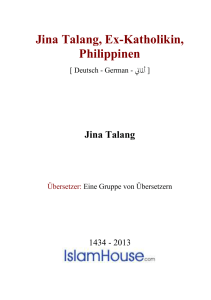 Jina Talang, Ex-Katholikin, Philippinen