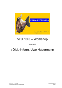 VFX 10.0 - Workshop - dFPUG