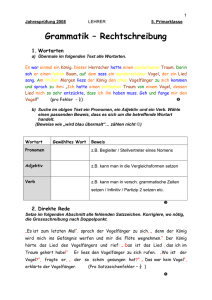 Jahrespruefung 2008 Grammatik Diktat 5.Kl