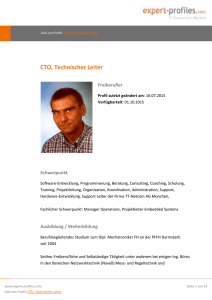 expert-profiles.com: CTO, Technischer Leiter