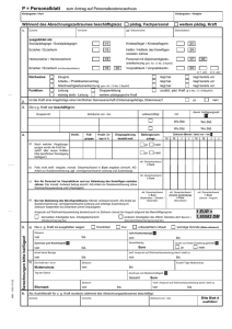 P = Personalblatt zum Antrag auf Personalkostenzuschuss